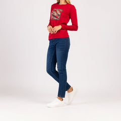 LUMA - ΓΥΝΑΙΚΕΙΟ ΜΠΛΟΥΖΑΚΙ ΜΕ ΜΑΚΡΥΜΑΝΙΚΑ ΑΠΟ 100% ΒΑΜΒΑΚΙ