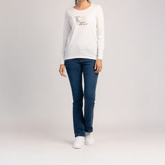 SORA - ΓΥΝΑΙΚΕΙΟ ΜΠΛΟΥΖΑΚΙ ΜΕ ΜΑΚΡΥΜΑΝΙΚΑ ΑΠΟ 100% ΒΑΜΒΑΚΙ