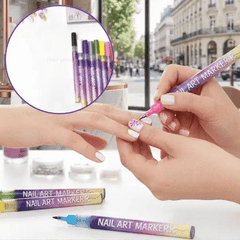 LUMINAILS™ - Σετ 12 στυλό nail art με μύτη 0,5 mm, στεγνώνει σε δευτερόλεπτα, χωρίς λάμπα UV