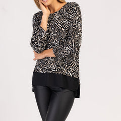 MIRA  - ΓΥΝΑΙΚΕΙΟ ΜΟΝΤΕΛΑ ΜΕ ΜΑΚΡΥΜΑΝΙΚΑ ΜΠΛΟΥΖΑΚΙΑ