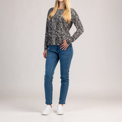 VIVA - ΓΥΝΑΙΚΕΙΟ ΜΠΛΟΥΖΑΚΙ ΜΕ ΜΑΚΡΥΜΑΝΙΚΑ ΑΠΟ 100% ΒΑΜΒΑΚΙ