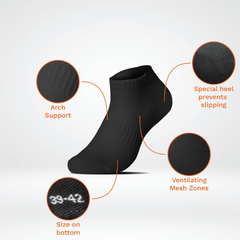 STEPLIGHT™ – ΑΘΛΗΤΙΚΕΣ ΚΑΛΤΣΕΣ 3 ΣΕ 1 ΠΟΛΥΤΕΛΕΙΑΣ ΜΕ ΠΙΣΤΟΠΟΙΗΤΙΚΟ OEKO-TEX (ΣΥΣΚΕΥΑΣΙΑ ΤΩΝ 3)