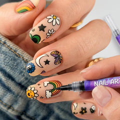 LUMINAILS™ - Σετ 12 στυλό nail art με μύτη 0,5 mm, στεγνώνει σε δευτερόλεπτα, χωρίς λάμπα UV
