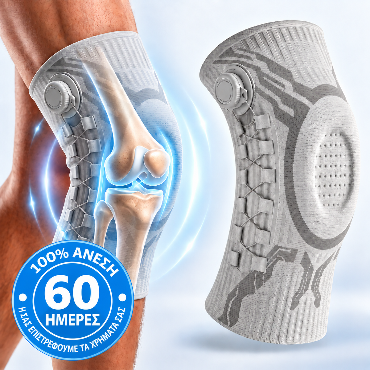 KneeFlex™ – ρυθμιζόμενος επιγονατιδικός νάρθηκας