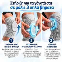 KneeFlex™ – ρυθμιζόμενος επιγονατιδικός νάρθηκας