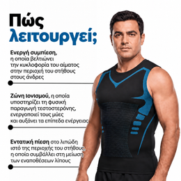 ShapeFlex™ – φανελάκι συμπίεσης για τη διαμόρφωση της ανδρικής σιλουέτας
