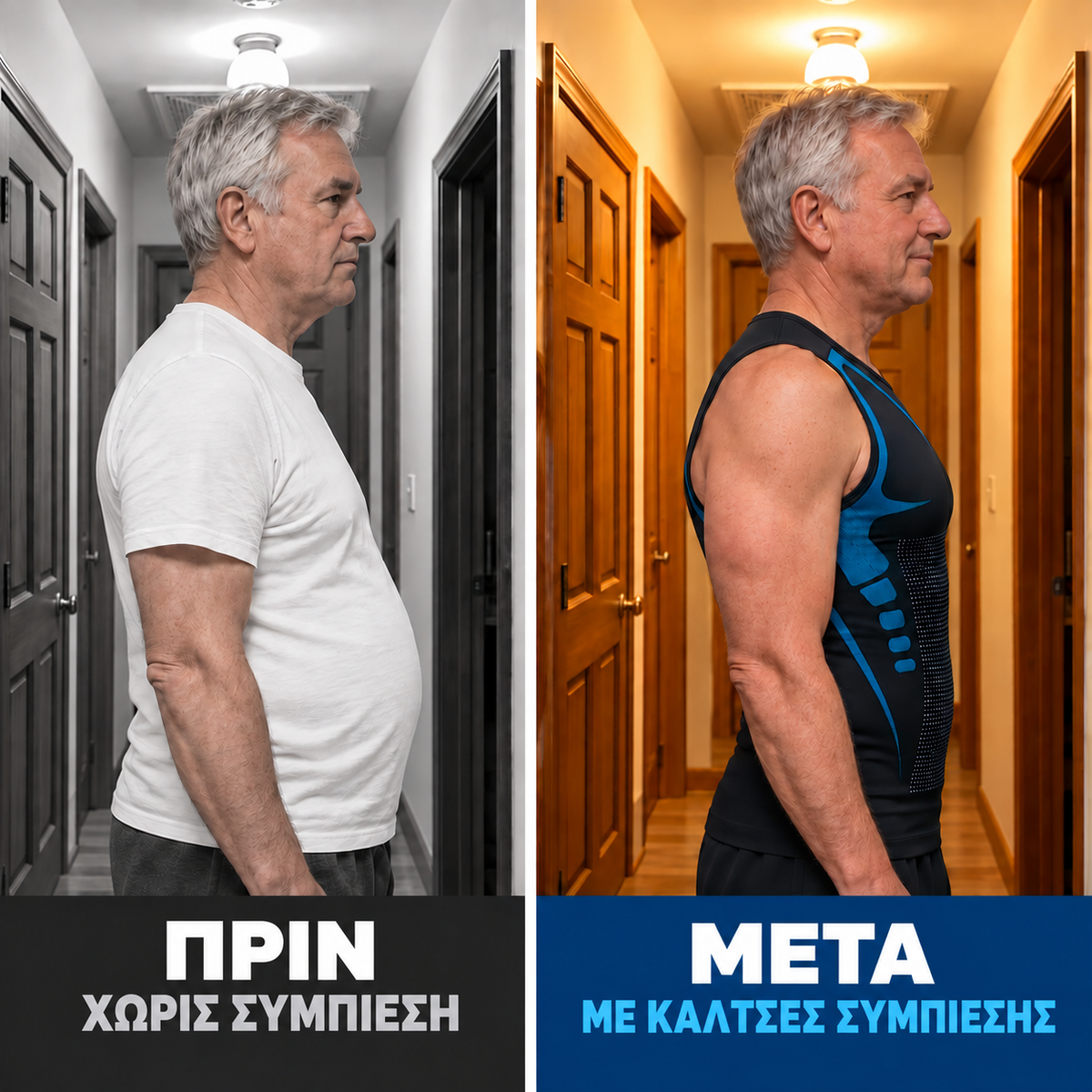ShapeFlex™ – φανελάκι συμπίεσης για τη διαμόρφωση της ανδρικής σιλουέτας