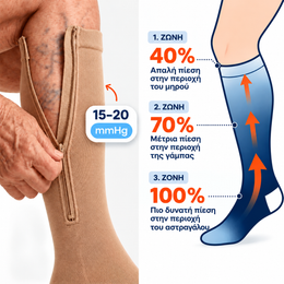 VenoFlex™ – Κάλτσες συμπίεσης με φερμουάρ